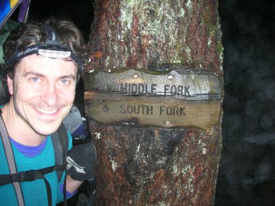 Middle Fork Cascade River sign