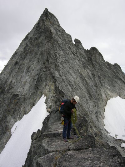 Forbidden Peak, West Ridge rappel