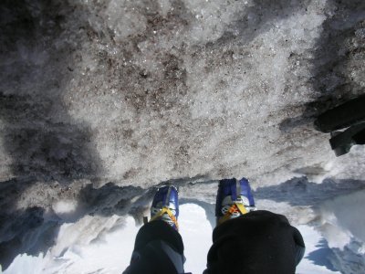 Kautz Ice Chute ice climbing