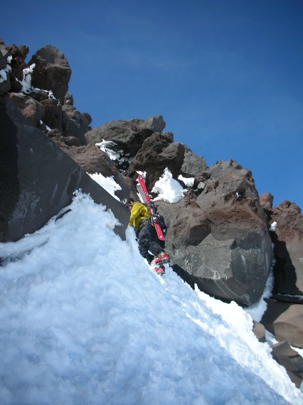 rainier east success glacier couloir ski