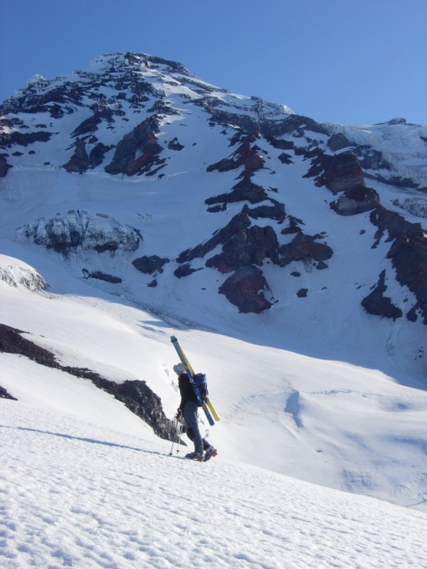 rainier east success glacier couloir ski