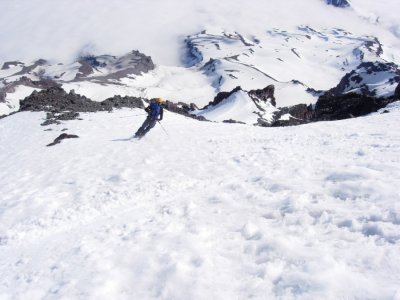 Sky skis more.