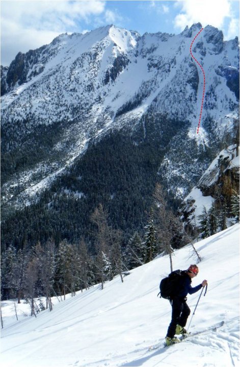 Kangaroo ridge, where we skied on day 2.