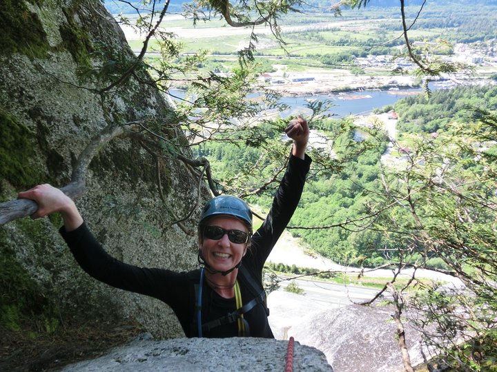 Ramona was suuuuuper chuffed that she climbed 6 pitches for the first time.