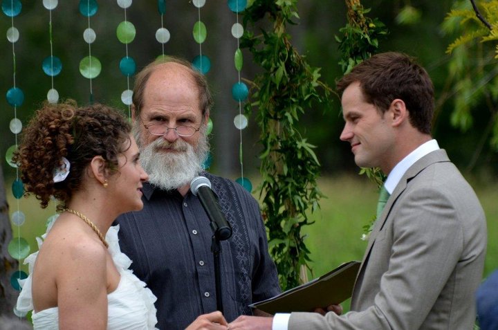 Getting married after the rain finally abated (thankfully).