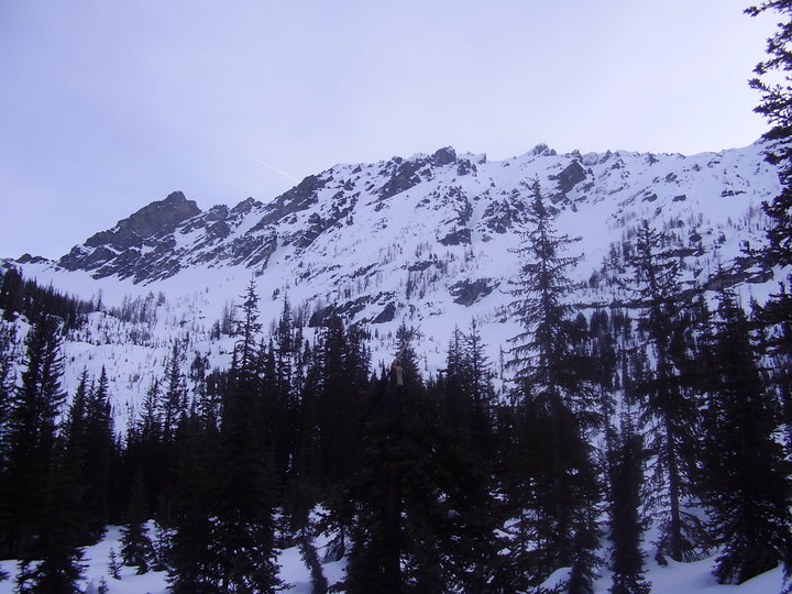 First view of the west face of Maude